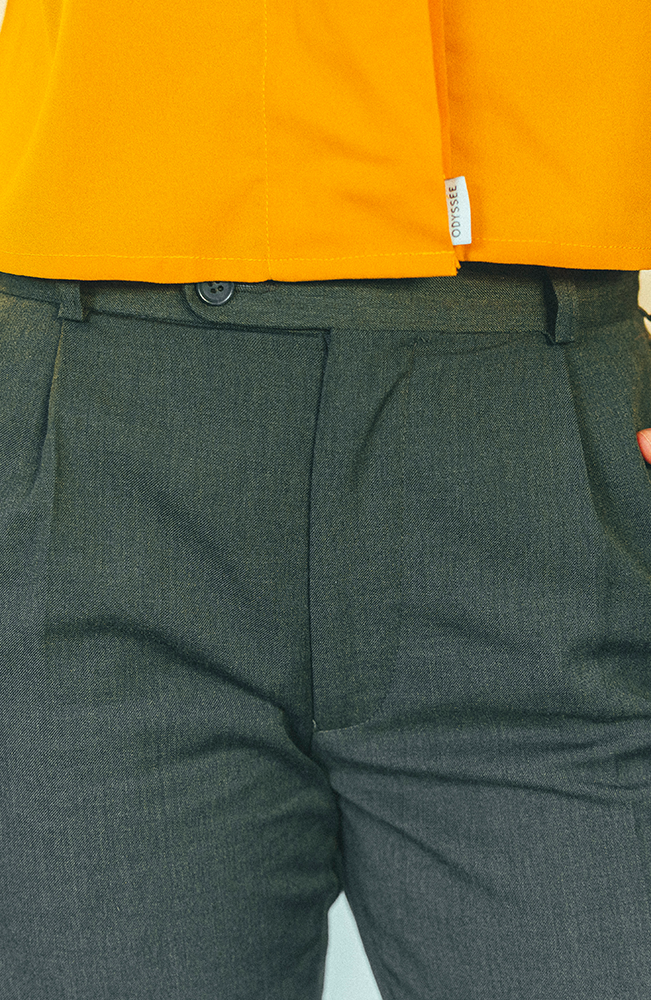 La routine - Le pantalon vert sapin