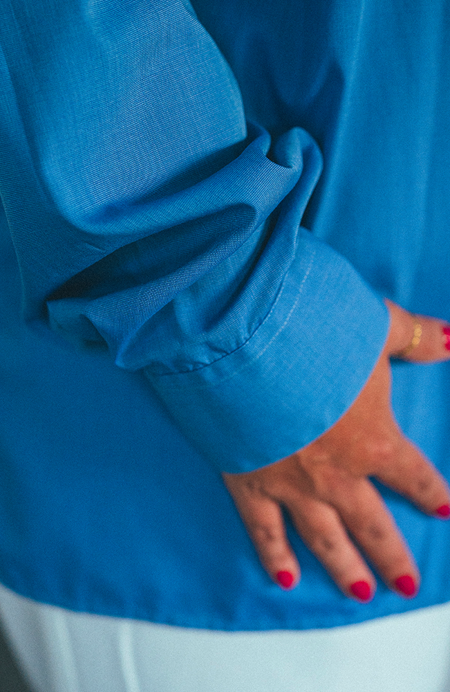 La routine - La chemise bleuet